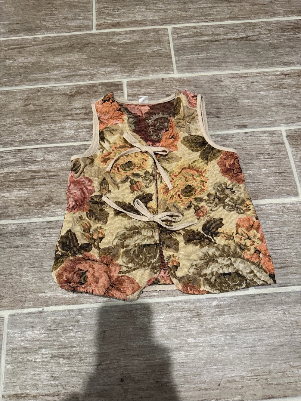 Kids Girls Floral Vest Top